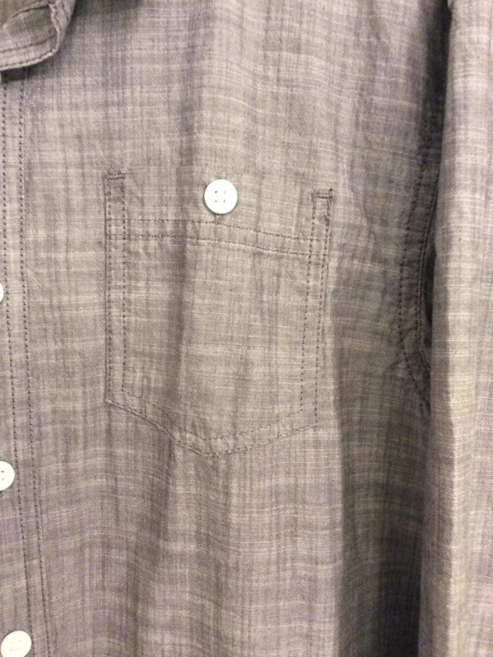 Cherokee Husky Women's 100% Cotton Shirt - Grey - Made in Bangladesh - Picture 4 of 5